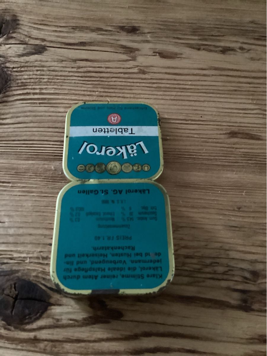 Tutte le decorazioni: Läkerol Blechdose, Vintage – Usato da Wassen UR venduto da SABDOM 2