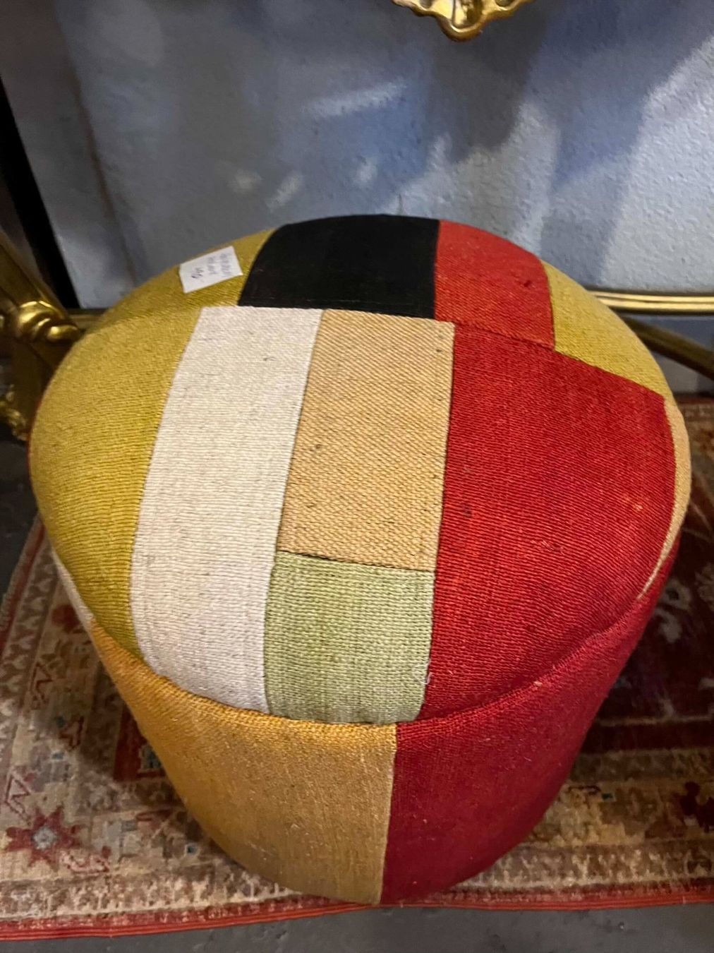 Hocker: Kelim-Hocker im Patchwork-Design | LIQUIDATIONSVERKAUF – Neu (gemäss Beschreibung) aus Zürich von Hnikbay 1