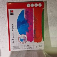 Marabu ACRYL Malblock neu 30 x 40 / 10 Blatt zugeschweisst