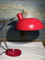 Rote Vintage Schreibtischlampe / Architektenlampe, 50er
