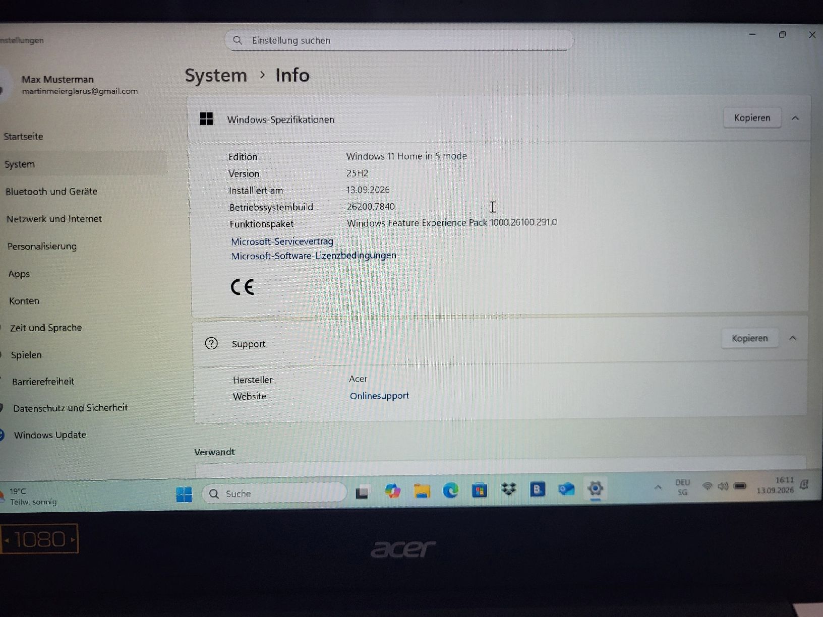 Acer Notebook: Acer Aspire 1 A114-33 – Usato da Netstal venduto da Florianml 7