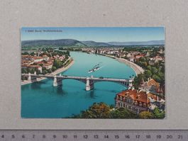 Basel, Wettsteinbrücke, Schiff
