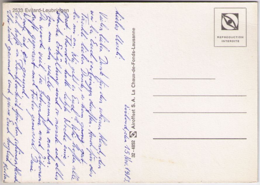 Cartoline postali: Evilard Leubringen – Usato da Binningen venduto da Mountainrider 1