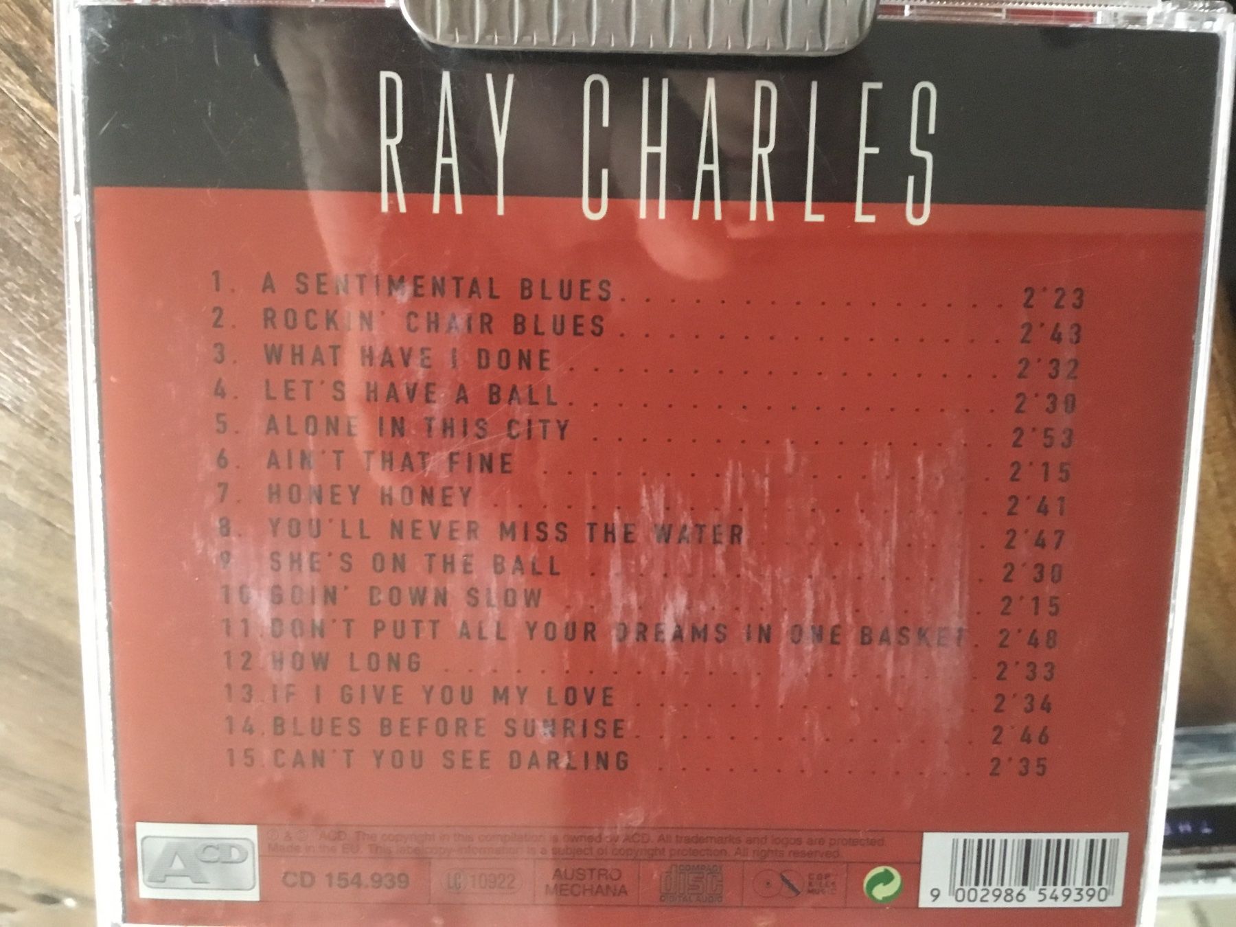 CD: Ray Charles CD A Sentimental Blues – Usato da Thierachern venduto da sweden08 1