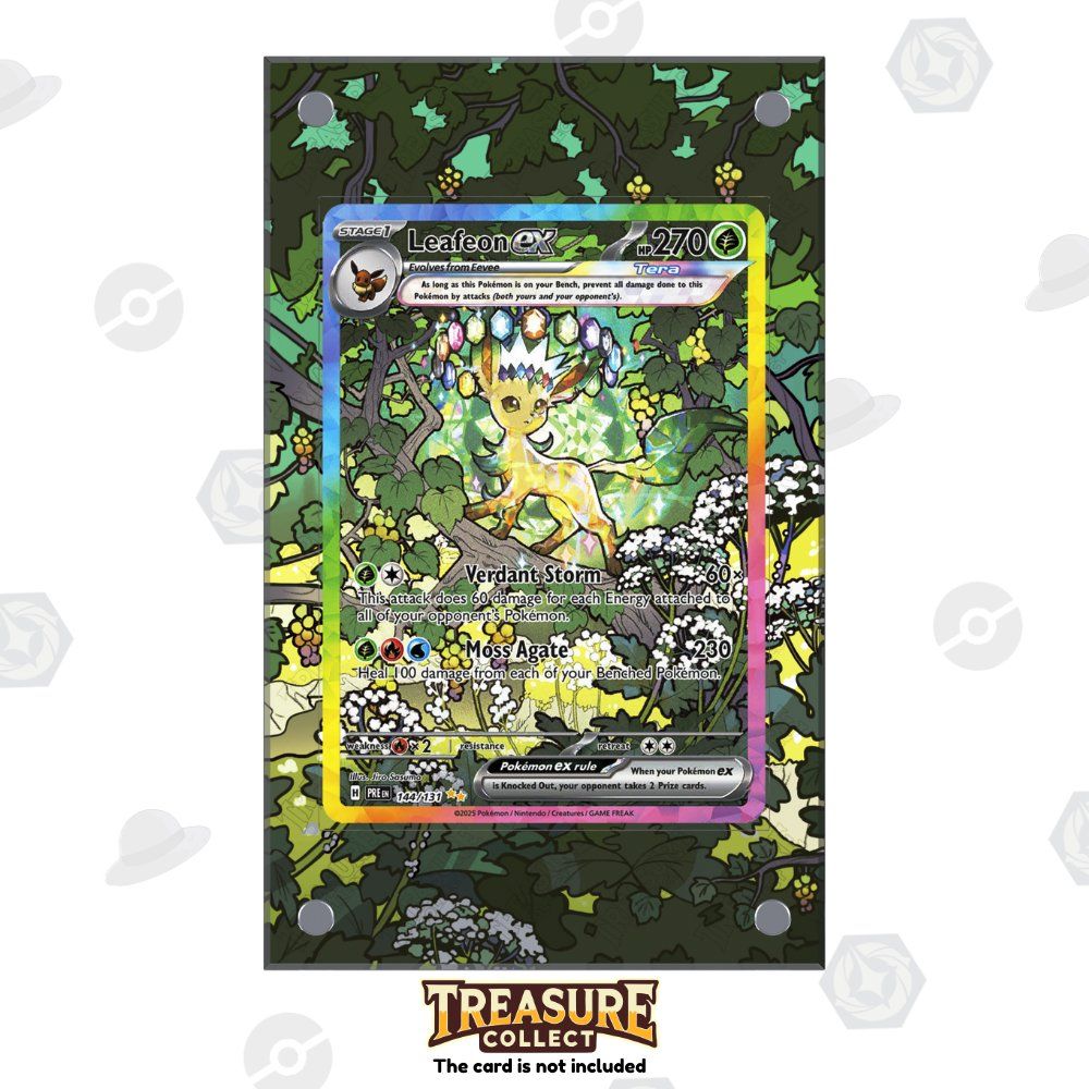 Pokémon Cartes à collectionner: Leafeon ex 144/131 - Pokémon Extended Artwork Display Case – Neuf avec emballage d'origine à Canobbio par TreasureCollect