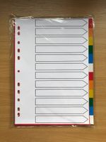 Plastikregister 12-teilig