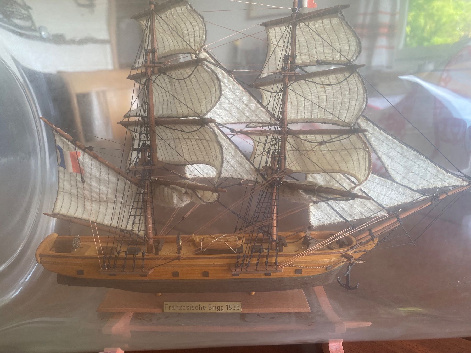 Kit di modellismo & Modellini statici: Flaschenschiff "Französische Brigg 1836" – Usato da Hurden venduto da Kacsa 2