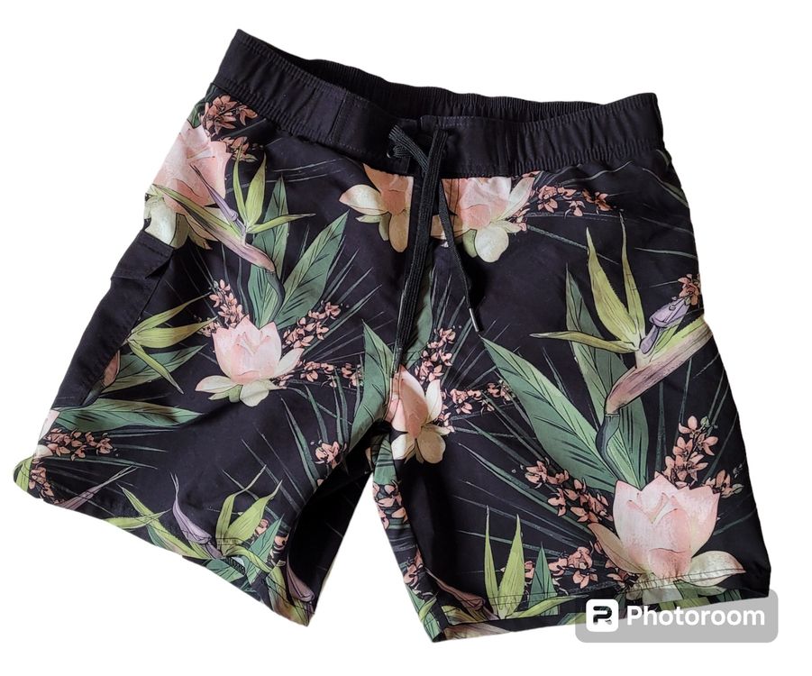 Short De Bain Homme Hartford M - Imprimé Fleurs Des îles, 100% Nylon, Neuf Avec étiquettes
