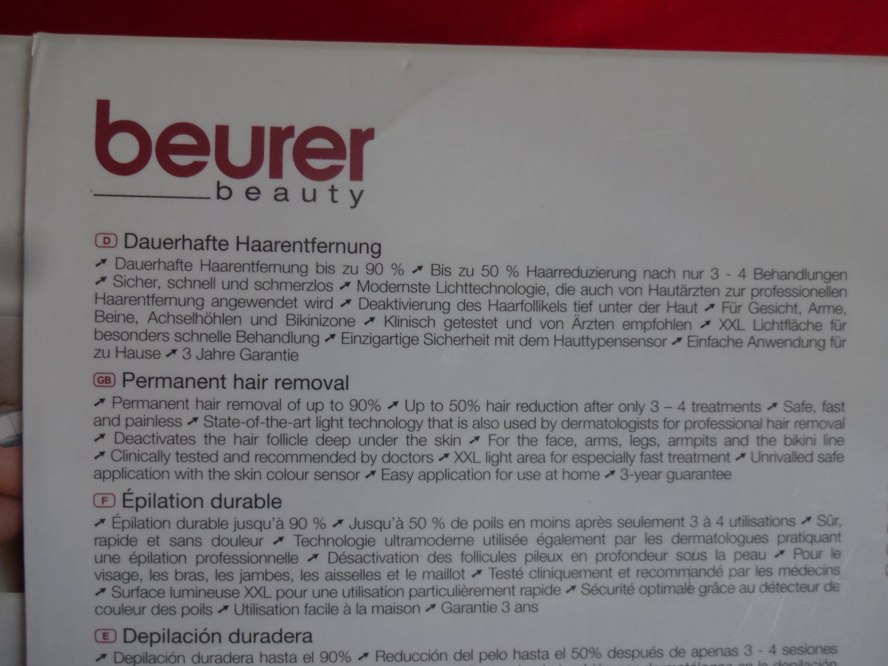Beurer Cura del viso: BEURER Haarentfernungsgerät HL 100 – Nuovo (secondo la descrizione) da Frauenfeld venduto da Jahy 4