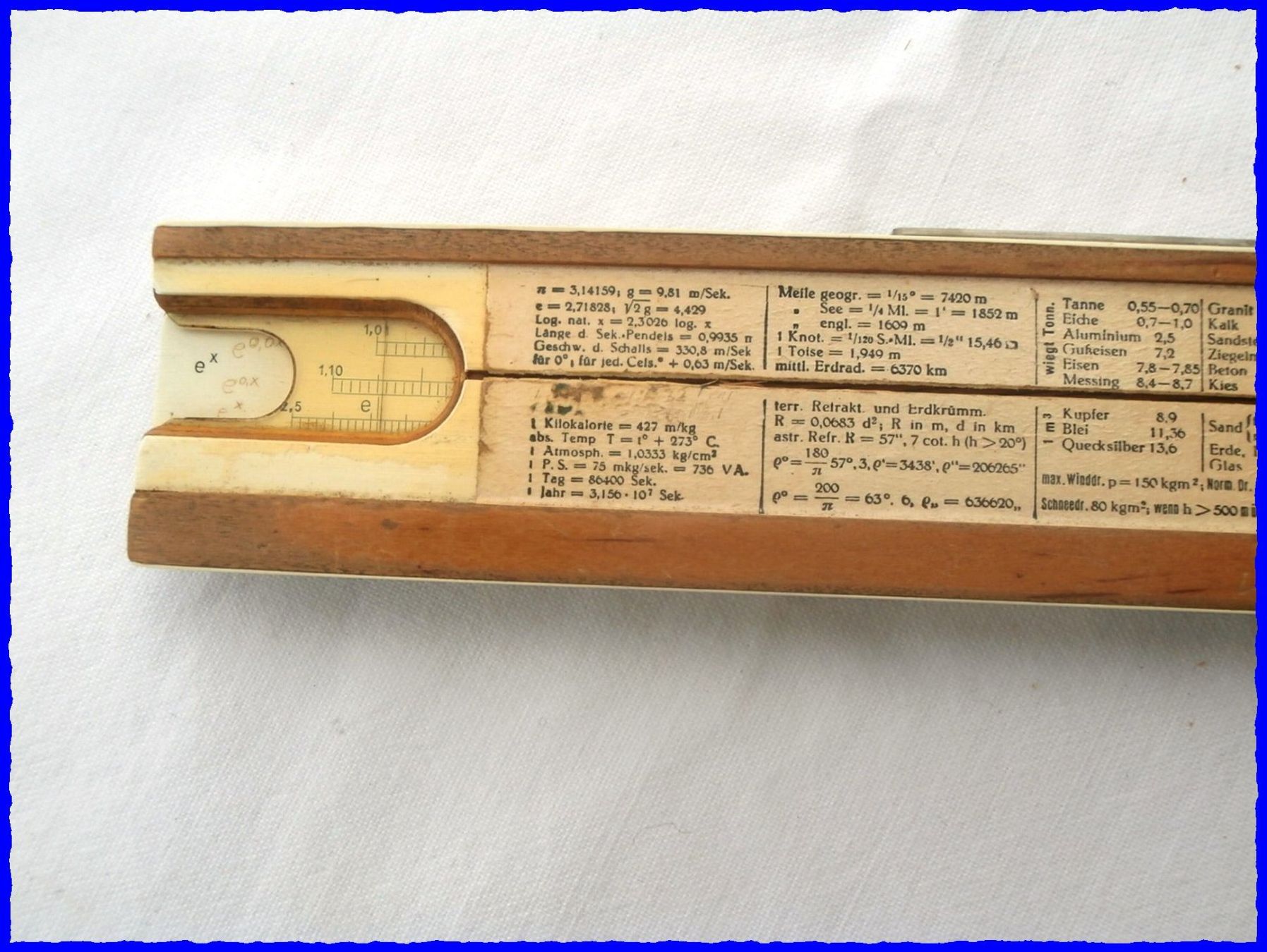 Taschenrechner: RECHENSCHIEBER - "NESTLER 21" - 30er-Jahre - D.R.P. – Gebraucht aus Worblaufen von Re_mo81 1