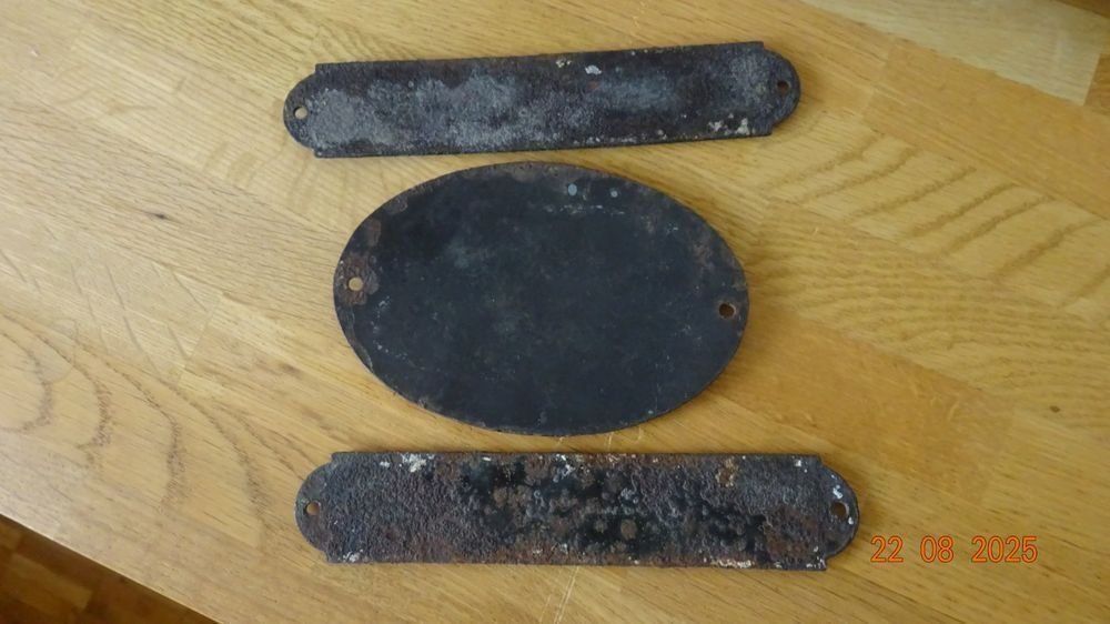 3 plaques en émail Burdin Fils authentiques 19ème (D #39 occasion) à