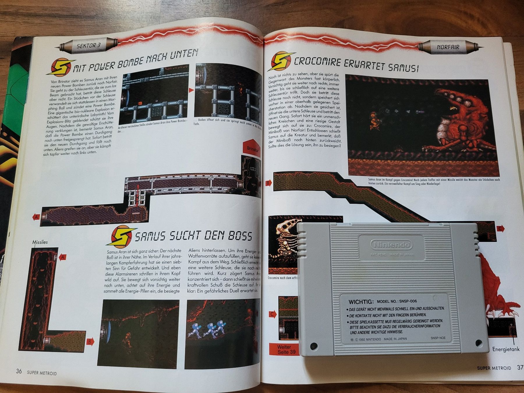 Nintendo Giochi: SNES Super Metroid OVP – Usato da Gossau SG venduto da B.Stillhard 3