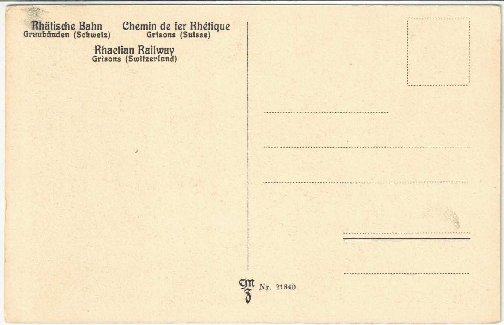Cartoline postali: Bergün - Generalansicht – Usato da Ettingen venduto da Kartenplanet 1