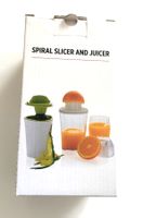 2 in 1 Spiralschneider und Saftpresse weiss neu ungebraucht