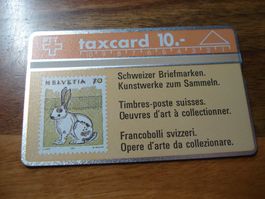 PTT-Taxkarte 10.-, Werbung für Briefmarken