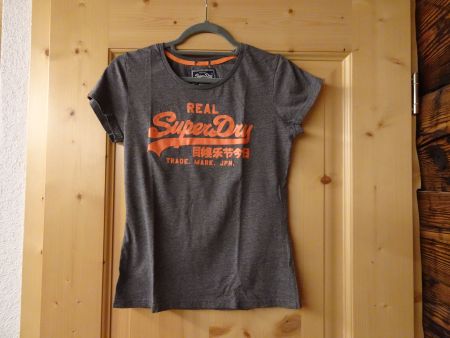Grau-oranges T'shirt von Superdry Gr. XS - 260249