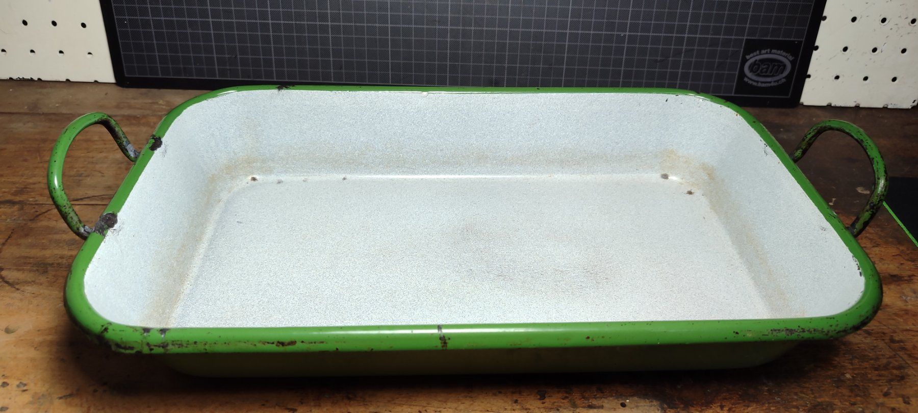 Backformen: Wunderschöne alte Auflaufform emailiert – Gebraucht aus Gelterkinden von MYSTOREFORYOU4460