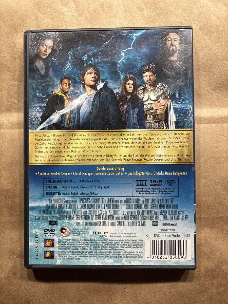 Alle DVDs: Percy Jackson - Diebe im Olymp (2404) – Gebraucht aus Ruswil von Slivio_ 1