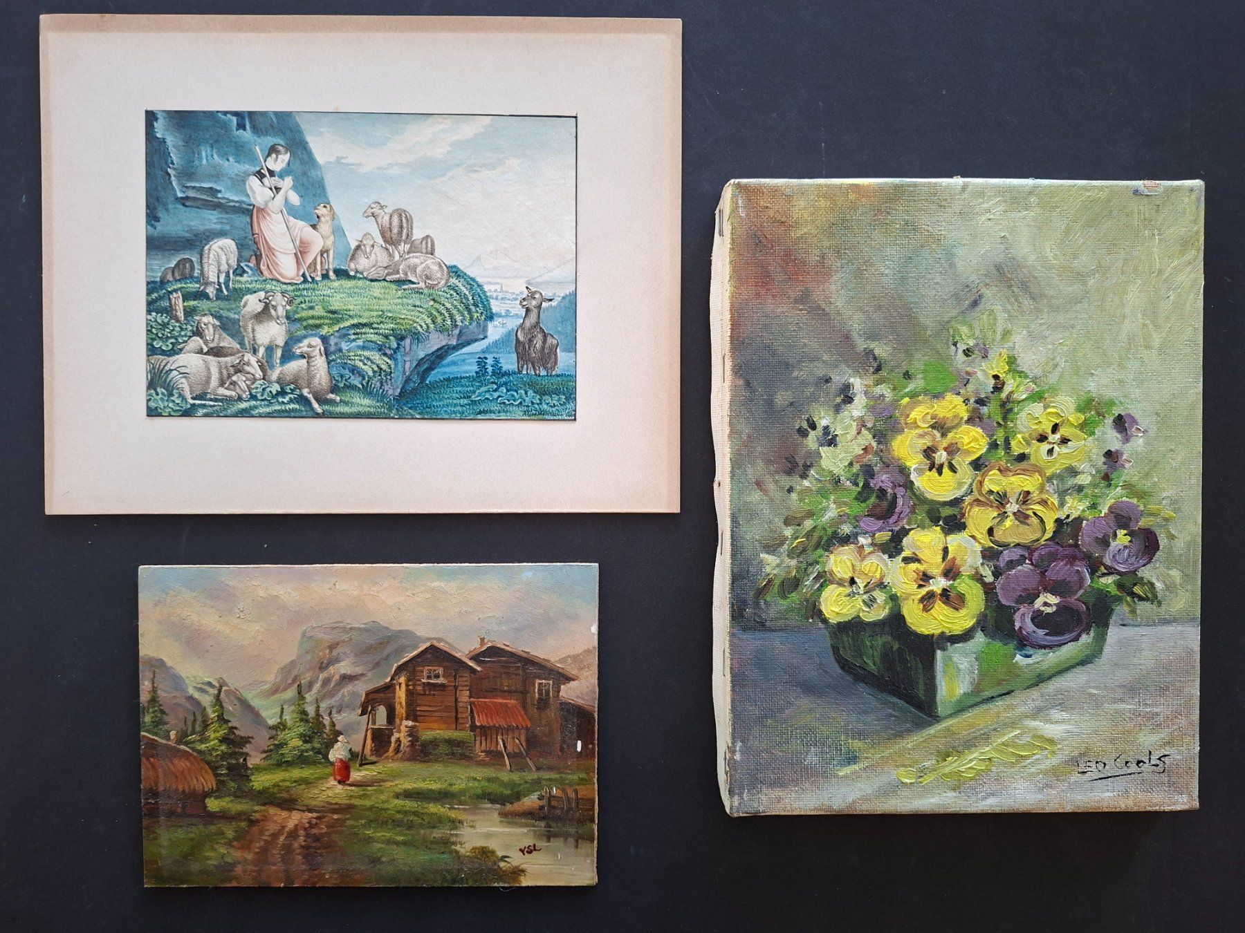 Gemälde: Zwei Ölbilder und ein Aquarell. – Gebraucht aus Goldach von armando_r