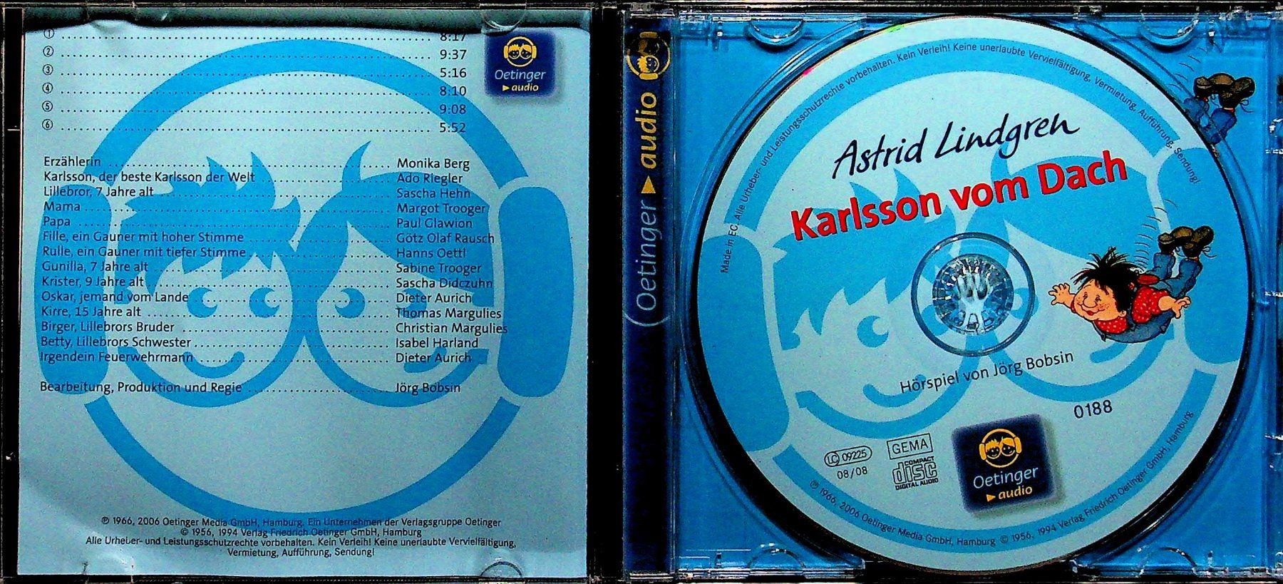 CD: CD Astrid  Lindgren  Karlsson vom Dach – Usato da Reitnau venduto da Zaomir 2