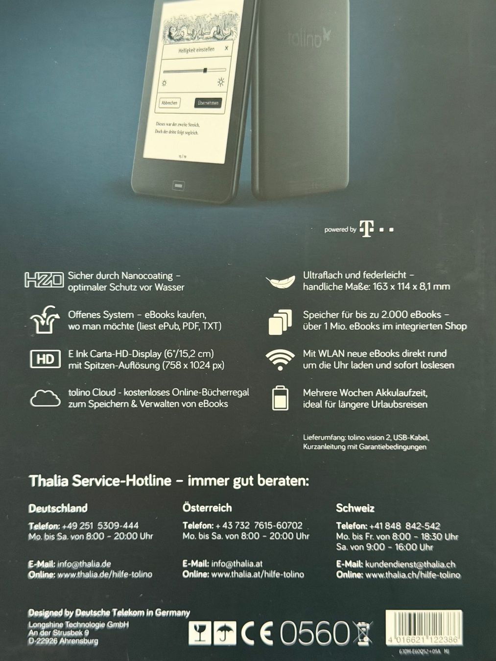 Tolino Tablet PC: E-Reader Tolino Vision 2 mit Originalverpackung gebraucht – Usato da Steinhausen venduto da MannvonWelt 3