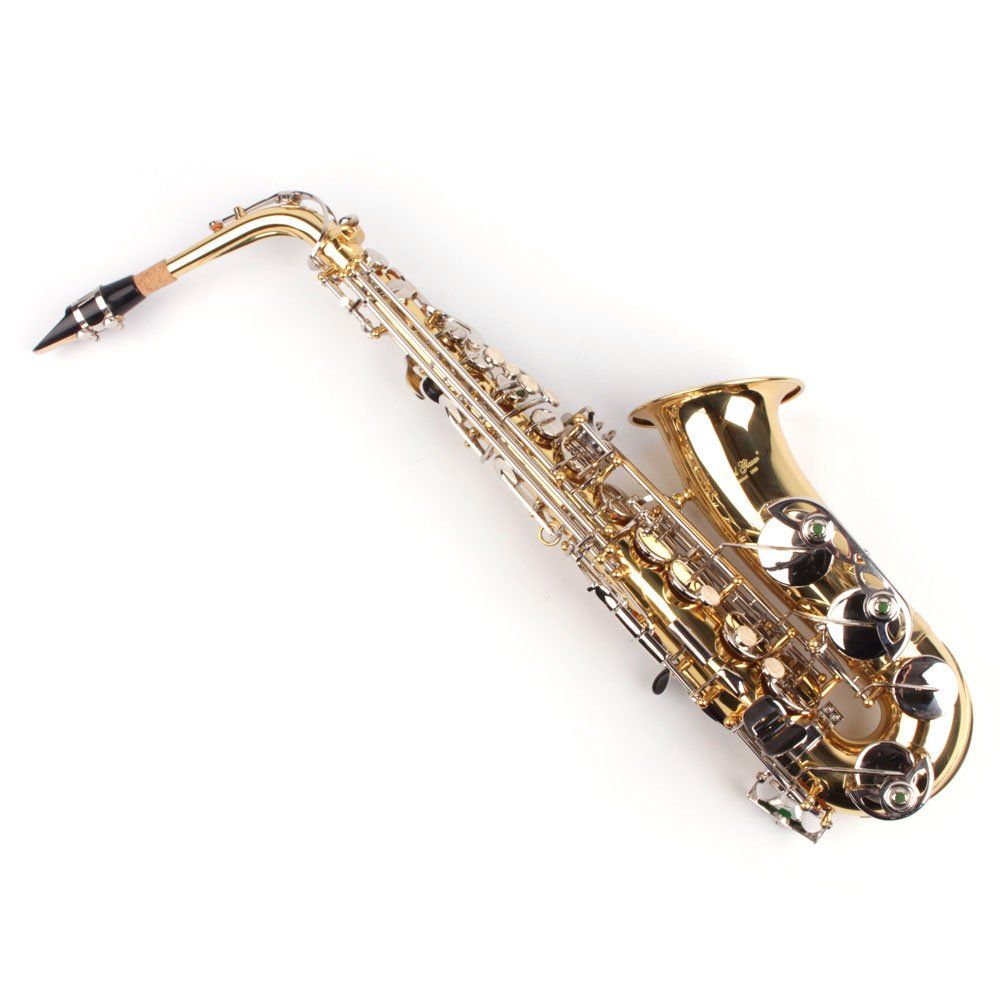 Karl Glaser Musikinstrumente: Alt Saxophon 2 farbig, Messing + Chrom mit Koffer, Neu – Neu und originalverpackt aus Lostallo von Guddah78 1
