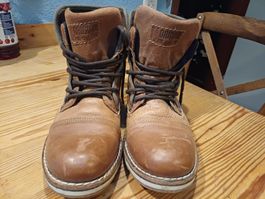 Bottines brunes cuir taille 43 occasion