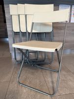 Chaises de jardin blanches pliantes