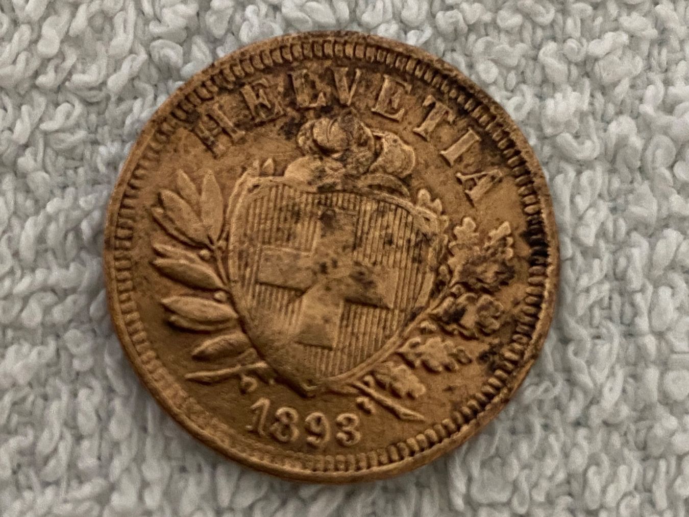 Tutti le monete: 2 centimes/rappen 1893 – Usato da Nyon venduto da Ilmi09