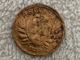 2 centimes/rappen 1893