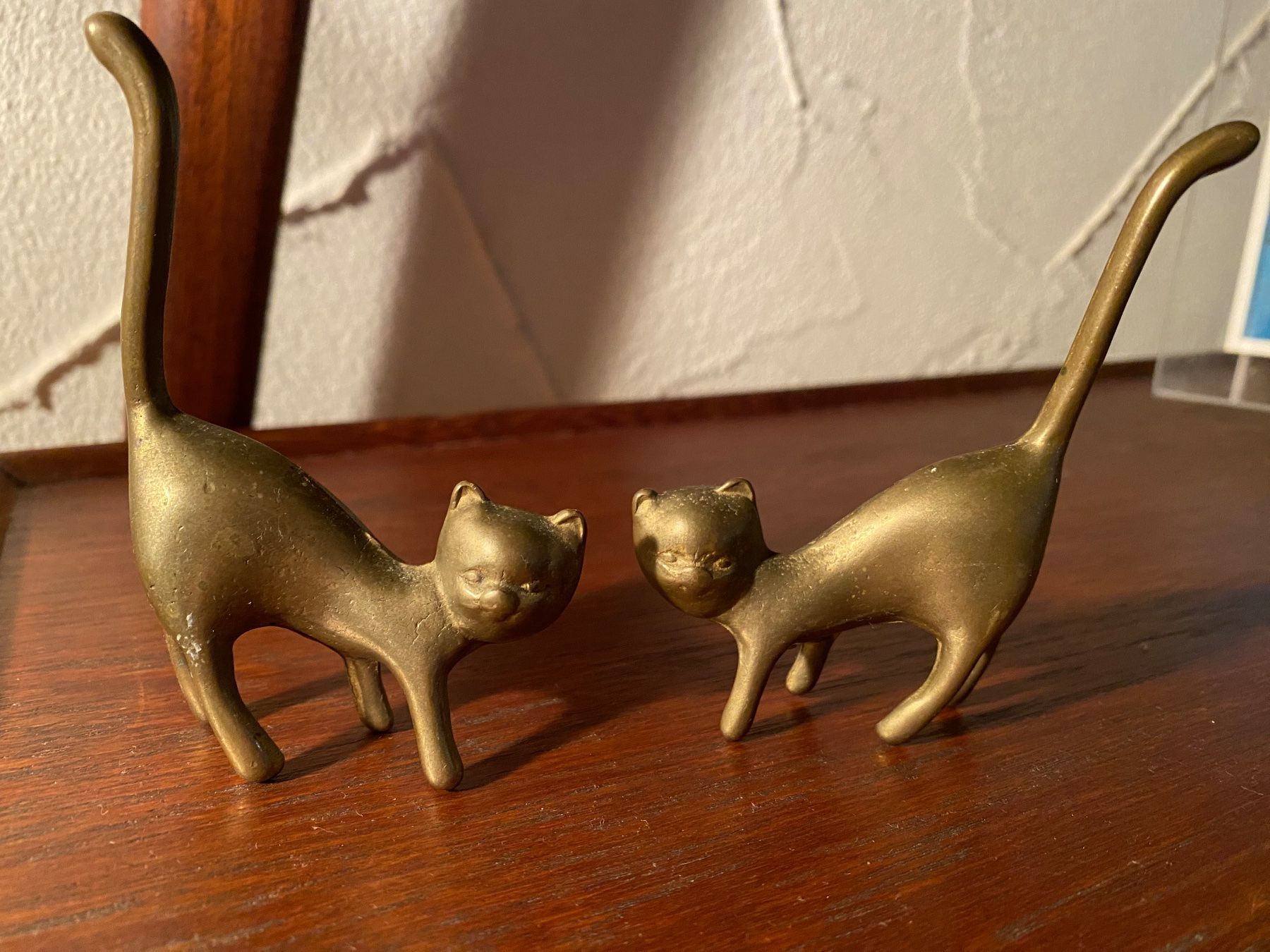 Figuren: 2 Messing Katzen Ringhalter – Gebraucht aus Rorbas von tun_m7fz 1