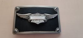 Bar & Shild with Wings Motorrad Gürtelschnalle NEU