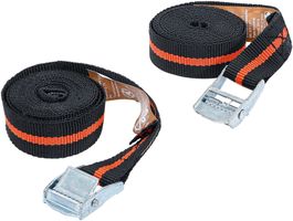 Gepäck-Spannband Satz, 2,5 m x 25 mm, 2-tlg.