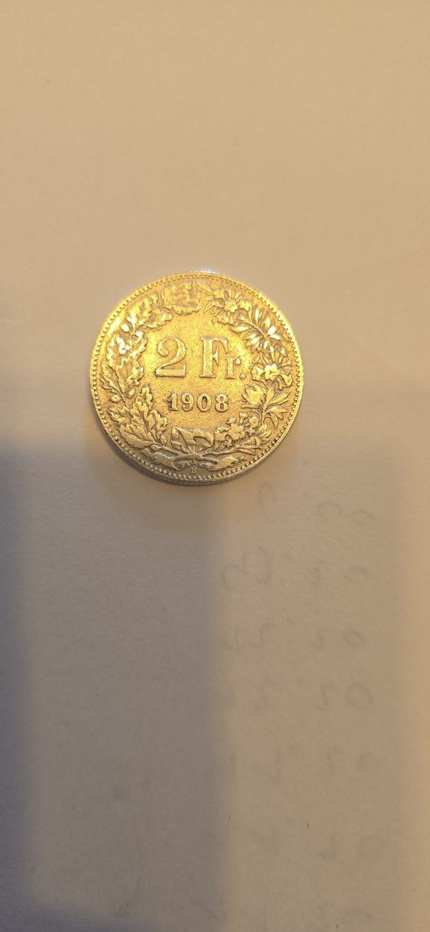 Alle Münzen: piece 2chf 1908 – Gebraucht aus Fribourg von yan_z5fr