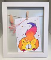 Handgemaltes Bild im Rahmen - Geschenkidee, Unikat