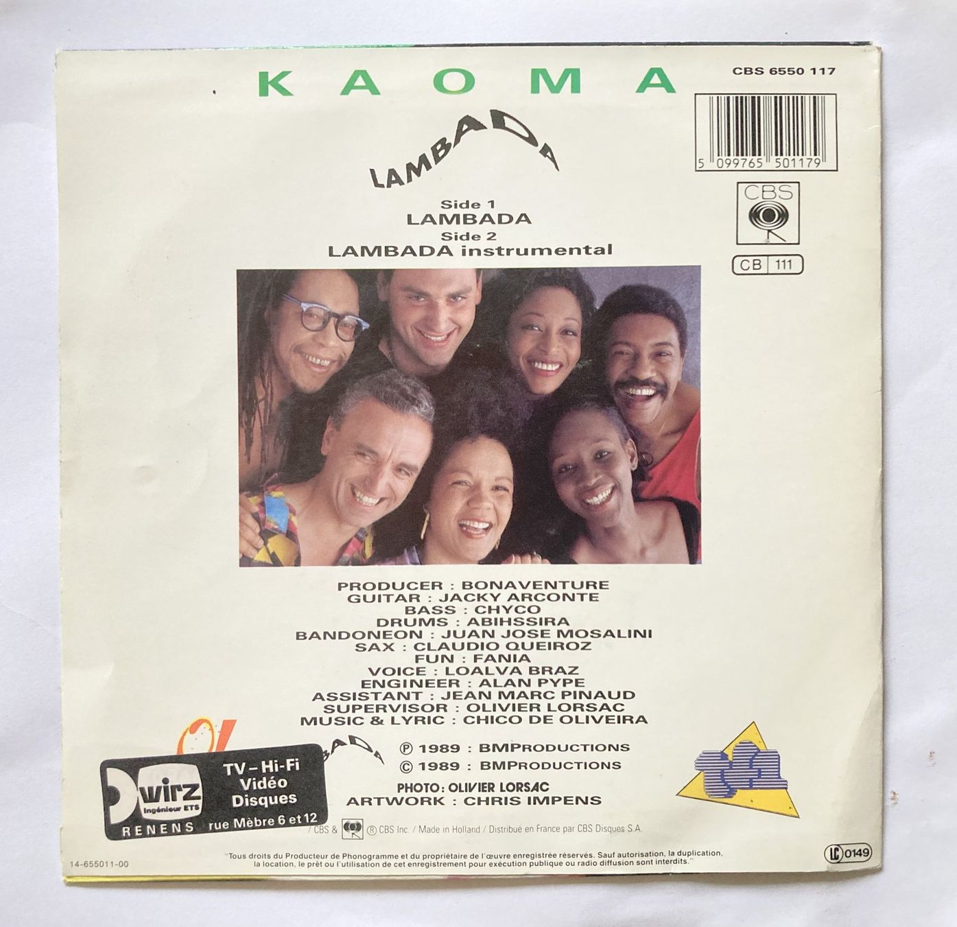 Dischi in vinile: KAOMA - LAMBADA – Usato da Bottens venduto da hotter-than-hell 1