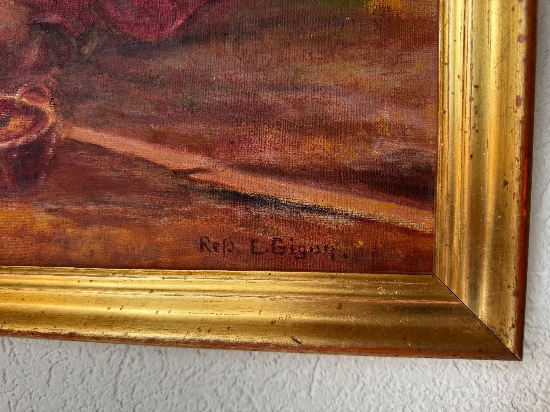 Dipinti: Peinture sur toile signée ''Rep. E. Gigon'' – Usato da Tramelan venduto da lolopat 2