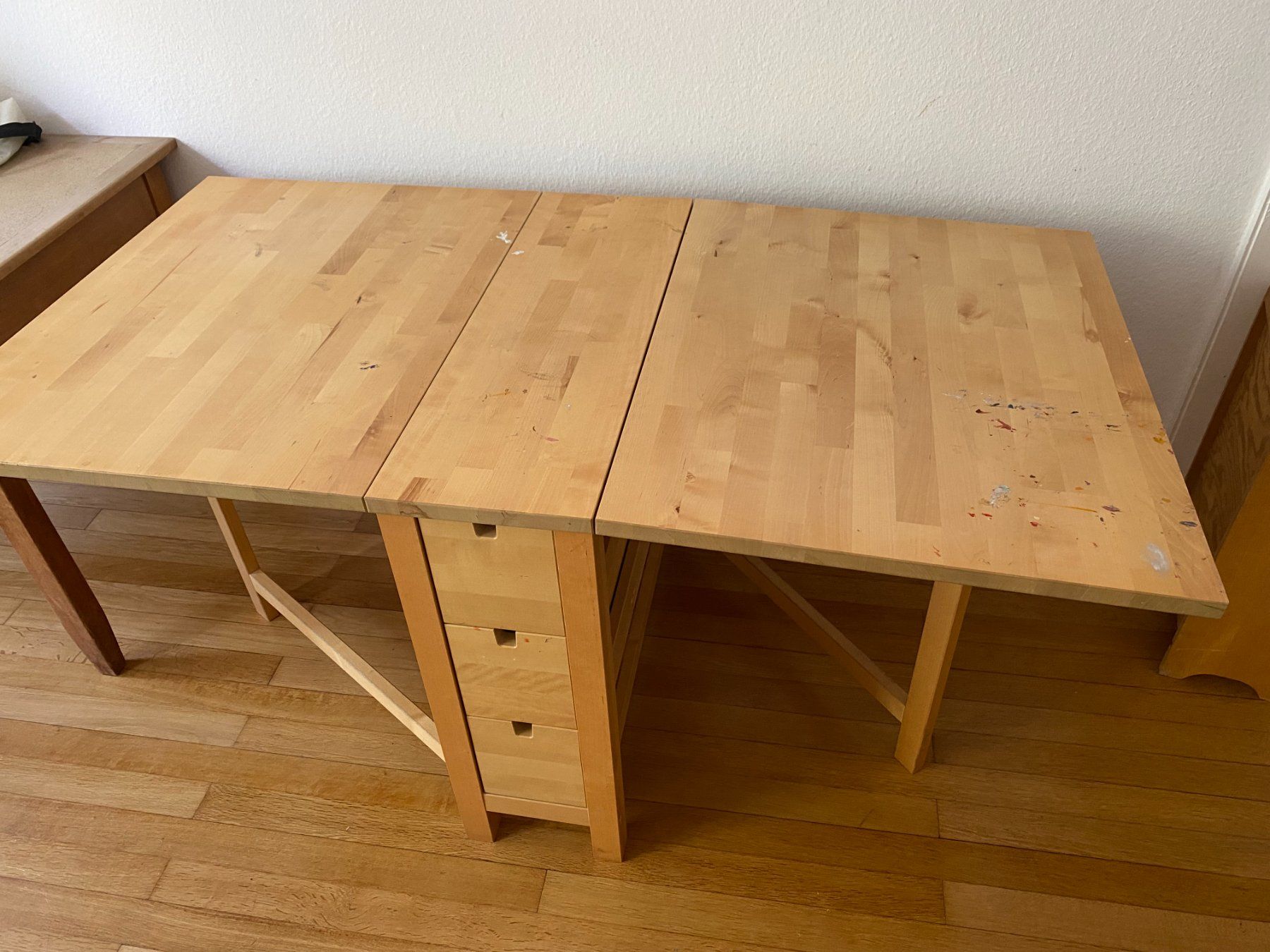 Ikea Tables: Klapptisch aus Birke mit 6 Schubladen – D'occasion à Basel par jeb_c2vd 4