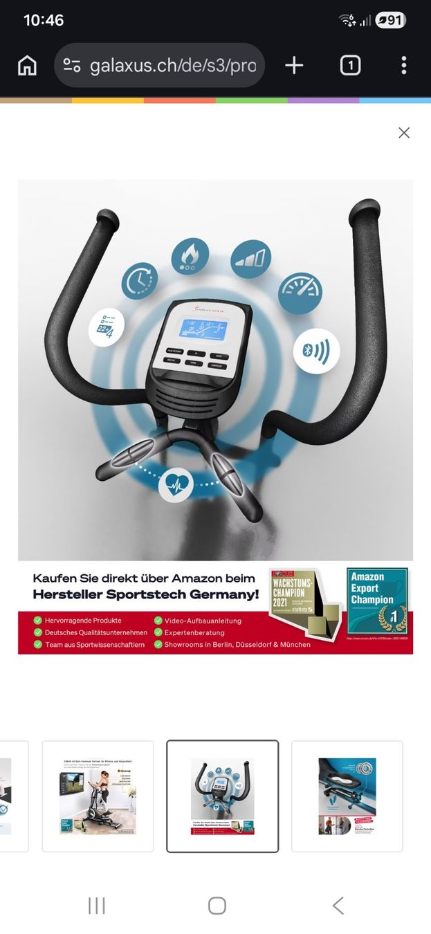 Hometrainer: Fitness Crosstrainer Ergometer - Top Zustand für HomeGym! – Gebraucht aus Altendorf von Darkoo 3