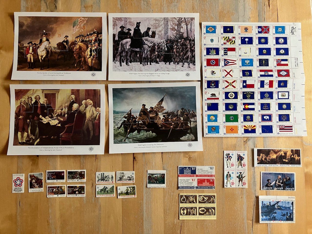 Tutti i francobolli: Bicentennial Mint Set USA 1976 – Usato da Nesslau venduto da andi_hon