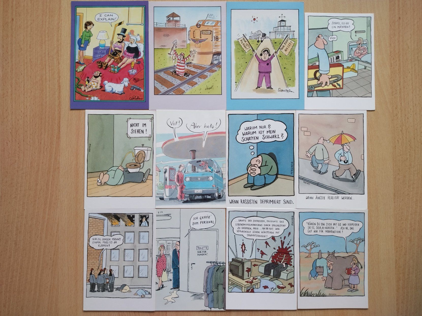 Cartoline postali: Postkarten, Ansichtskarten, lustige Cartoons, u.a. Perscheid – Nuovo (secondo la descrizione) da Jona venduto da Argus36