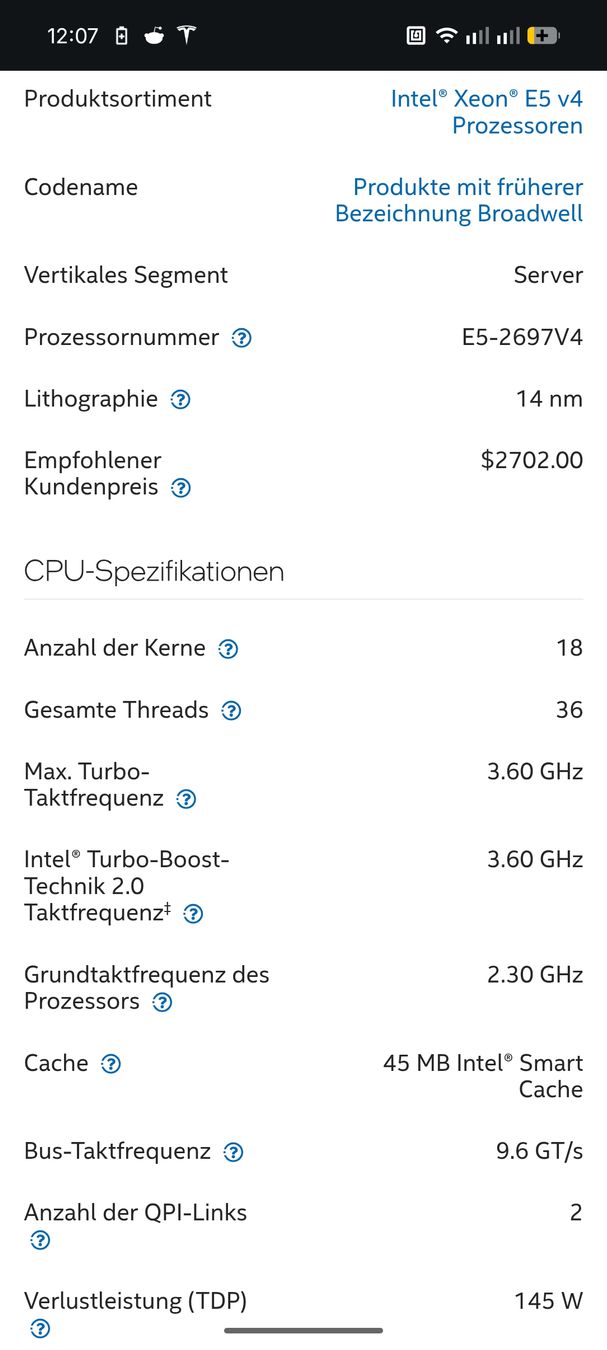 Intel PCs: Intel Xeon E5-2697v4 18-Core CPU – Neu (gemäss Beschreibung) aus Unterterzen von x0x 1