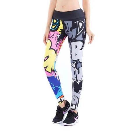 Sport Leggings Graffiti Design bunt Orginalverpackt Gr. M.
