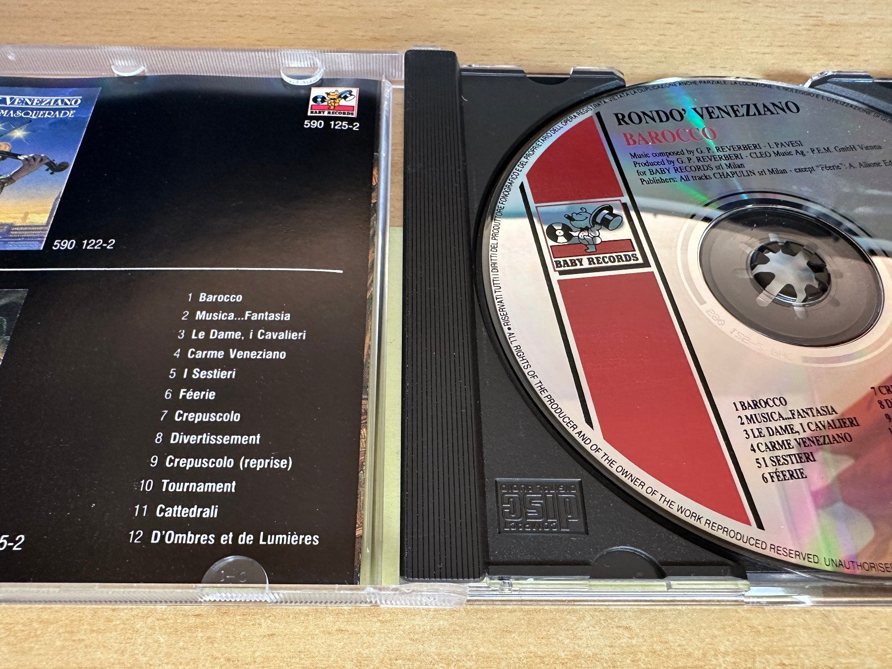 CD: Rondo' Veneziano – Barocco – Usato da Rikon im Tösstal venduto da Alpenmutz 2