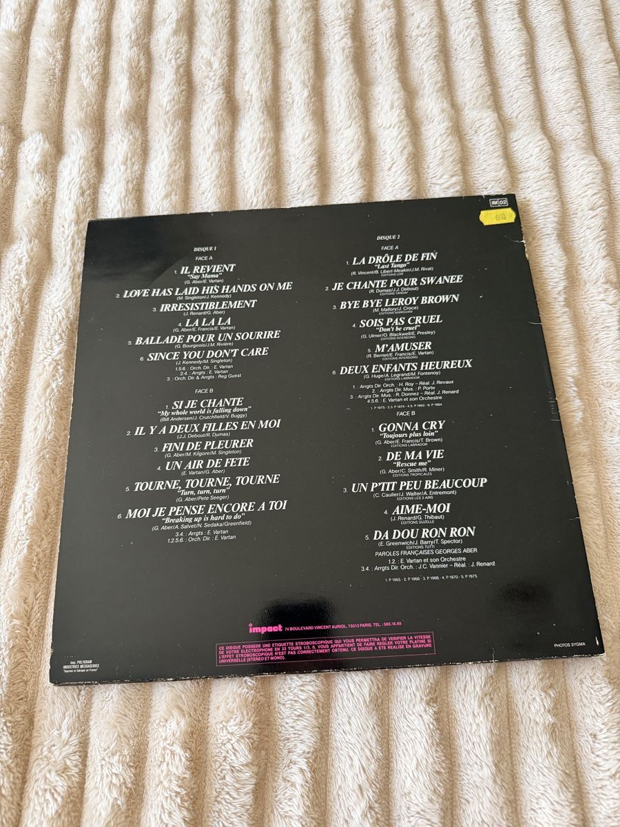 Dischi in vinile: Double vinyle Sylvie Vartan – Usato da Bussigny venduto da Serena2009 1