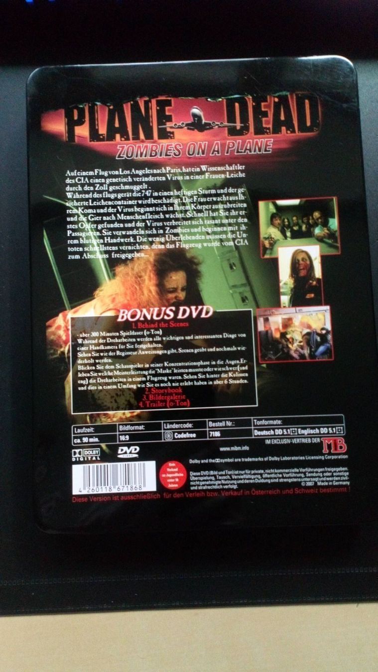 Alle DVDs: Plane Dead, DVD Zombie Horror, Steelcase – Gebraucht aus Winterthur von Belzarek 1