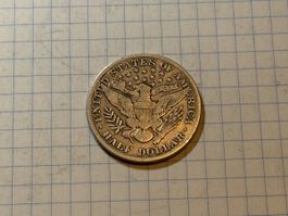 USA Barber Half Dollar 1912 Silber