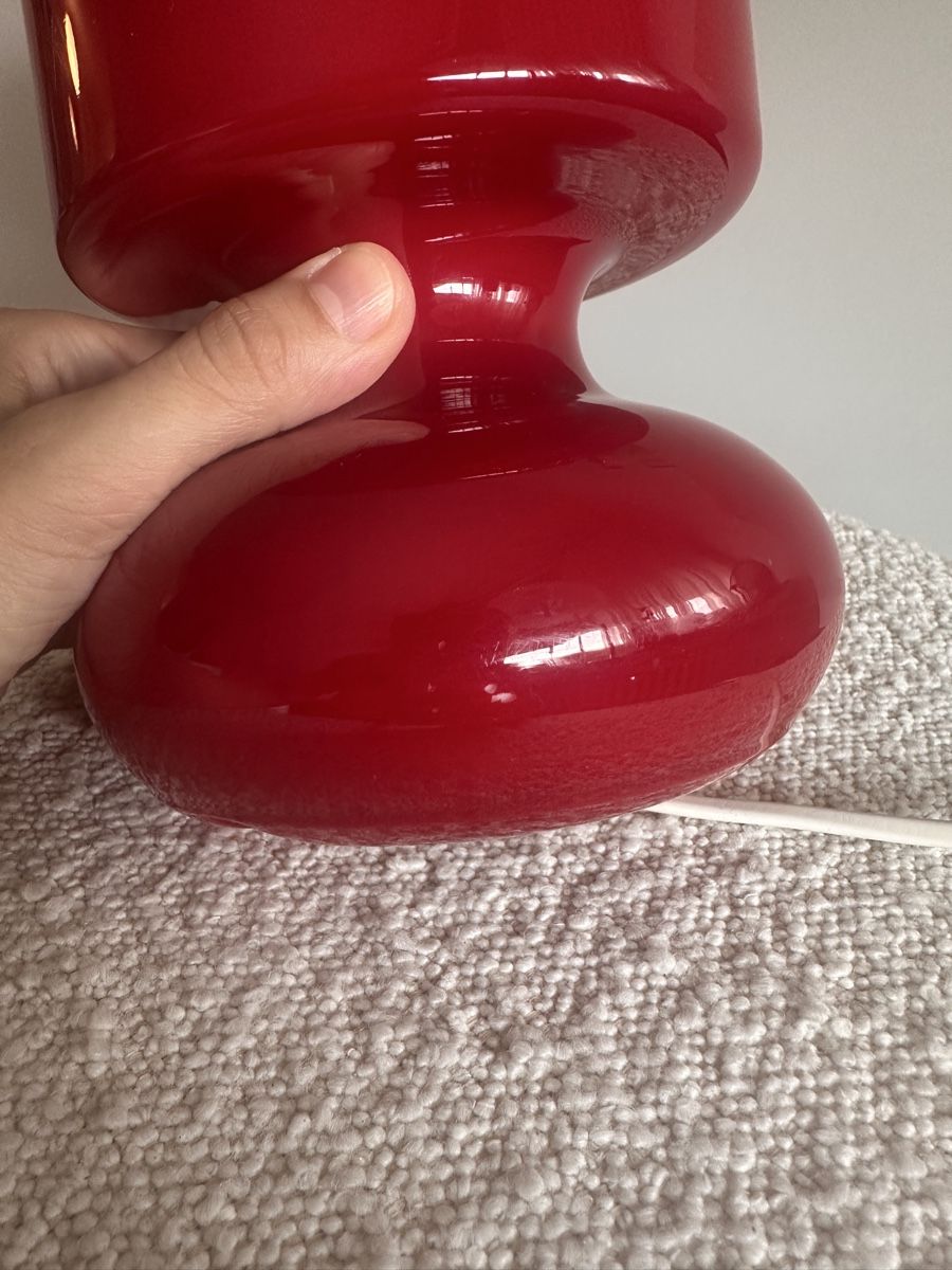 Ikea Lampade: Vintage Rote Ikea Lykta Lampe – Usato da Baden venduto da Marytumby 1