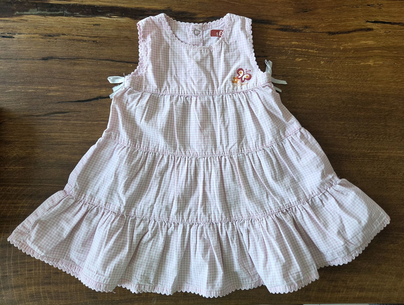 S.Oliver Vestiti & Gonne: Kleid pink kariert Grösse 74 S.Oliver – Usato da Au ZH venduto da tis_8fmn 1