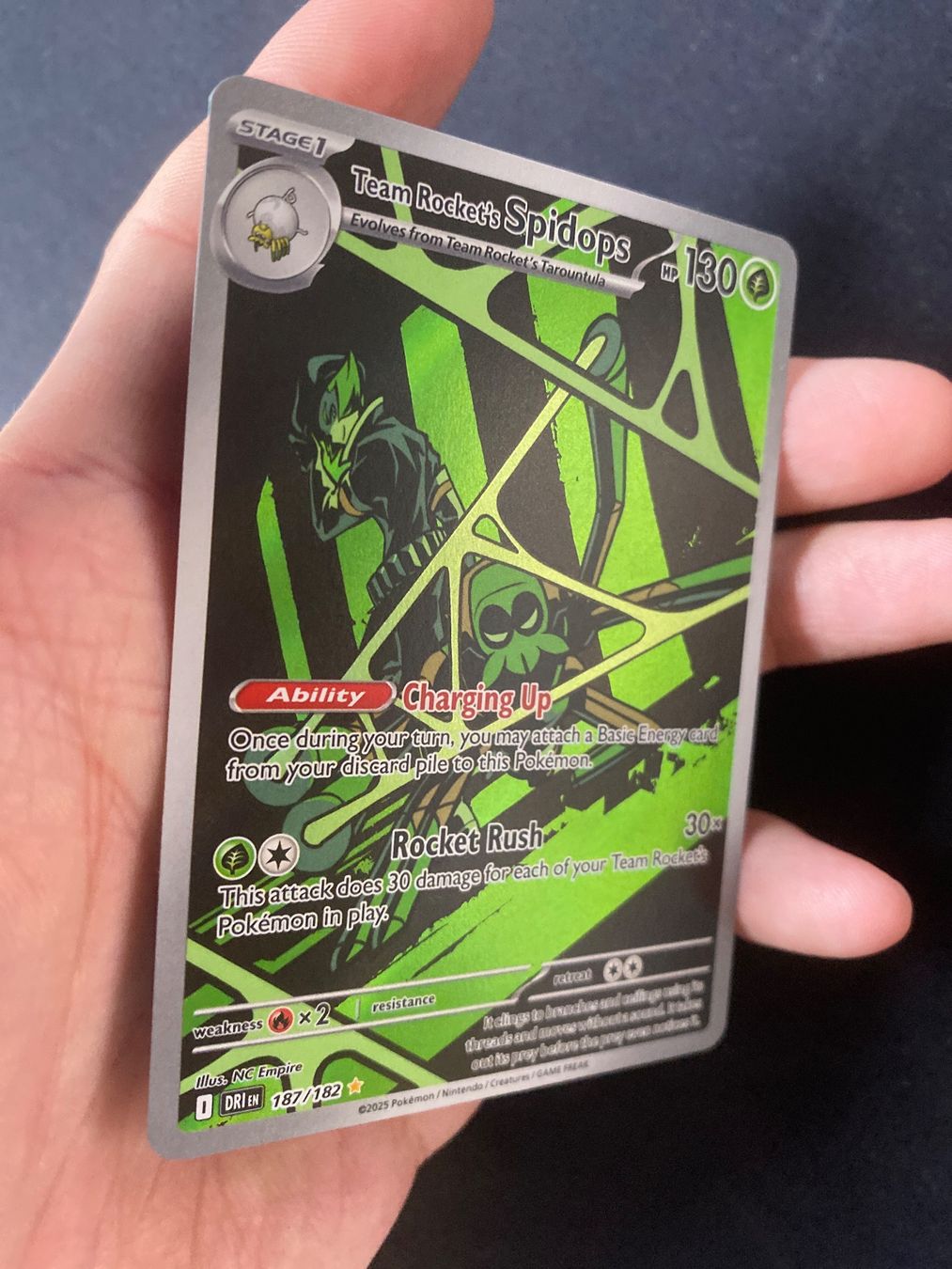 Pokémon Sammelbilder & Trading cards: Team Rocket's Spidops 187 - Destined Rivals - EN – Neu (gemäss Beschreibung) aus Hausen AG von Shrade 1